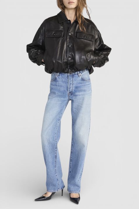 ז'קט עור FRAME